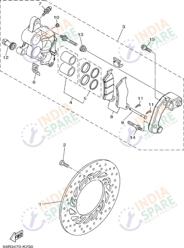 FRONT BRAKE CALIPER